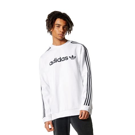 weißes adidas sweatshirt herren|Weiße adidas Sweatshirts für Herren .